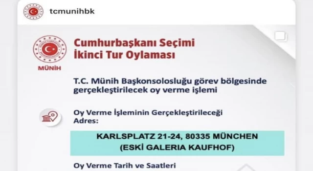 Münih'te Cumhurbaşkanı Seçimi İkinci Tur Oylaması Yine Aynı Yerde Yapılacak.